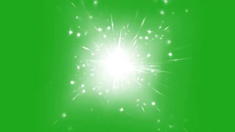 Green screen motion graphic of expanding stars Stock Footage 322048791
