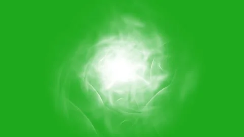 Green screen motion graphic of smoke rising from top view Stock Footage 322048798