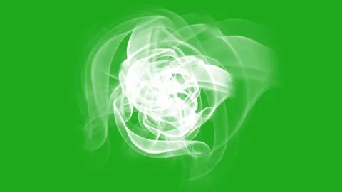 Green screen motion graphic of smoke rising from top view Video stock 322048849