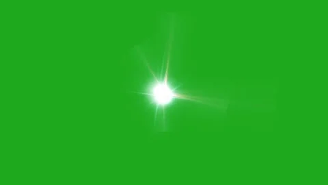 Green screen motion graphic of sparkling stars with radiant flares Stock Footage 322048861