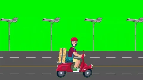 Green Screen motorcycle 動画素材 235517024