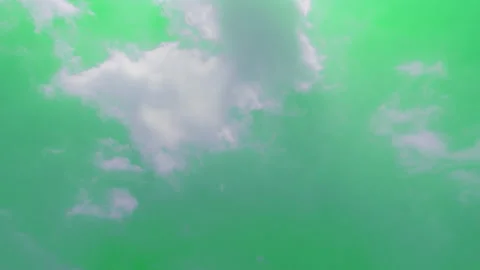 The green screen of moving white clouds with 4K resolution. Stock-Footage 219713517