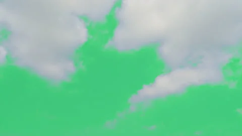 The green screen of moving white clouds with 4K resolution. Stock Footage 237147330