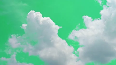 The green screen of moving white clouds with 4K resolution. Stock Footage 237147961