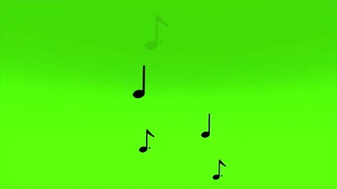 Green Screen Music Effect Animation Stock Footage