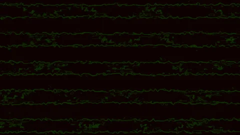 Green Screen Noise Lines Damage Dark Glitch Damage Background Stock Footage 125630116