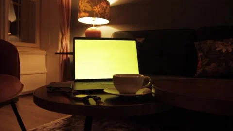 Green screen of notebook (multiple shots) 스톡 동영상 137824773