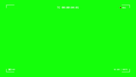 A green screen with the number 3 on it and screenshot of black background Stock Footage 345496332