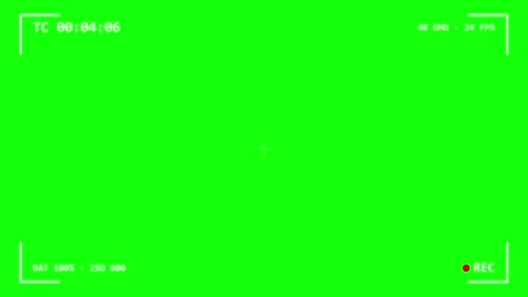 A green screen with the number 3 on it and screenshot of black background Stock Footage 345496352