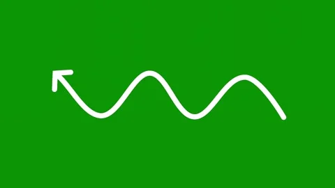 Green screen number 7 arrow letter m wave logo animated chromakey expression Stock Footage 314068163