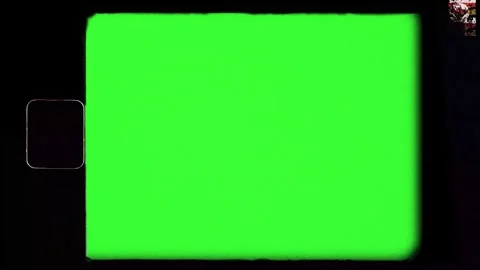 Green screen Old TV frame effect Stock Footage 317307476