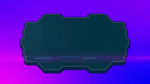 Green screen opener with big button and border on it. Gradient color Video stock 289387108