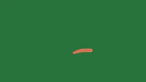 A green screen with an orange circle on it and animated chromakey background Видео 335122445