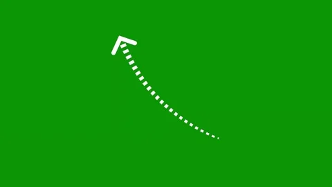 Green screen outline arrow animated chromakey expression emotion layers Stock Footage 314068185