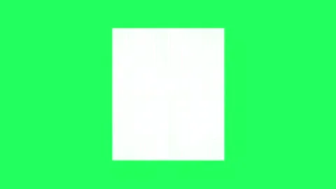 Green Screen Paper Unfold Fold Transition Animation Chroma Key Blank Page 스톡 동영상 336312254