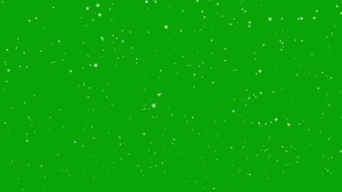 Green Screen Particle Overlay Effect Falling Snowflakes Animated Background Stock Footage 340945720