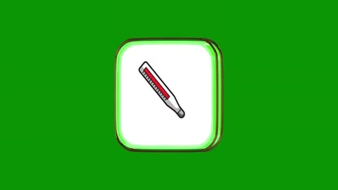 Green screen pen square icon pencil animated chromakey background scene design Video stock 314067302