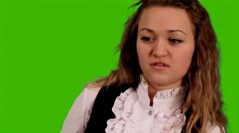 Green screen people Stock Footage