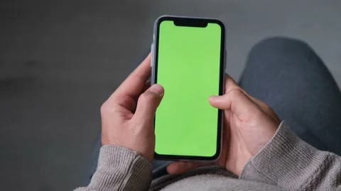 Green screen phone app Stock Footage 236372700