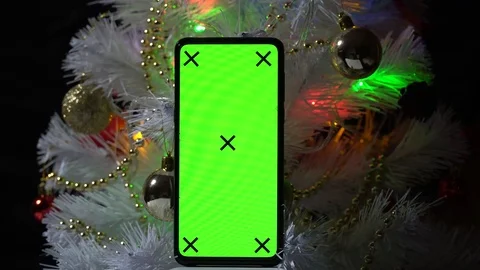 Green screen phone. Chroma Key for Graphics. Untitled smartphone. No logo. Stock Footage 123055879