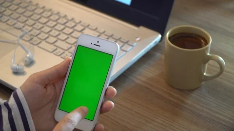 Green Screen Phone Stock Footage 87125800