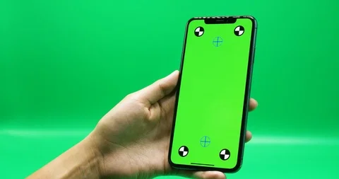 Green Screen Phone Stock Footage 95703403