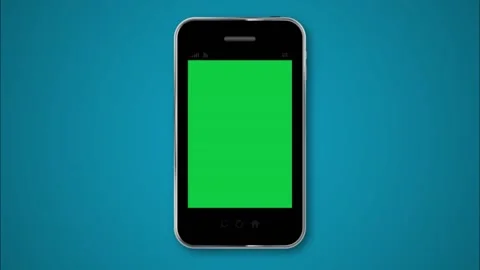 Green screen phone Video stock 161425054