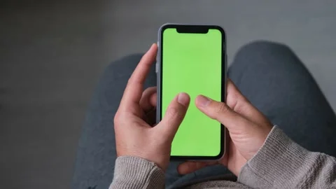 Green screen phone Video stock 236320207