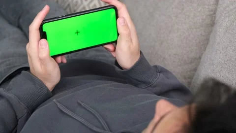 Green screen phone Stock Footage 239258014
