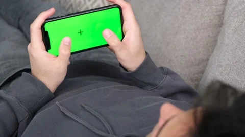 Green screen phone Stock Footage 239258101