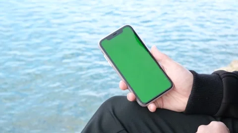 Green screen phone Vídeo Stock 242311439