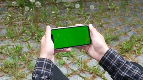 Green screen phone Stock Footage 242701375