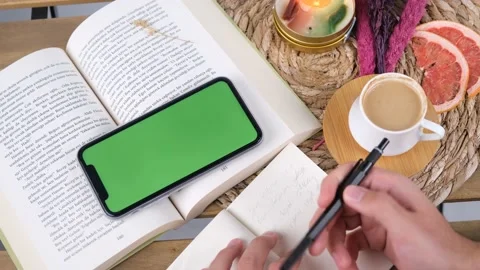 Green screen phone study Stock Footage 236403618