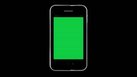 Green screen phone transparent Video stock 161425130