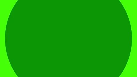 Green screen pink circle yellow dot blue red in middle animated chromakey Stock Footage 314068579