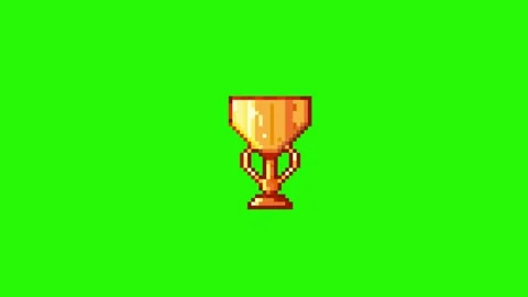 Green screen Pixel art of cup animation Stock Footage 249339874