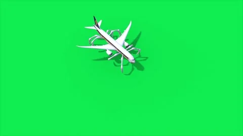 Green Screen Plane Eater Monster, Big Mouth, Top 3D Animations SCP Rendering Stock Footage 296686752