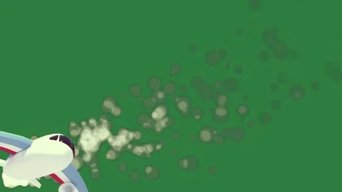 Green screen plane flying over through is the air on in toy airplane leaf 스톡 동영상 336053038