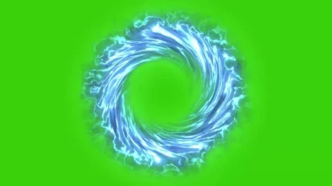 Green Screen Portal Effect Seamless Loop Animation VFX Stock Footage 344917938