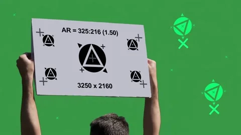 Green Screen Protest Sign Tracking Stock Footage 339243128