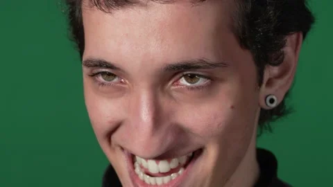 Green screen psycho millennial Stock Footage 218062050