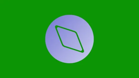 Green screen purple circle an egg background logo animated chromakey Stock Footage 314066990