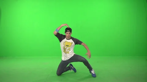 Green screen rapper slow 200fps 1 Vídeo Stock 33195894