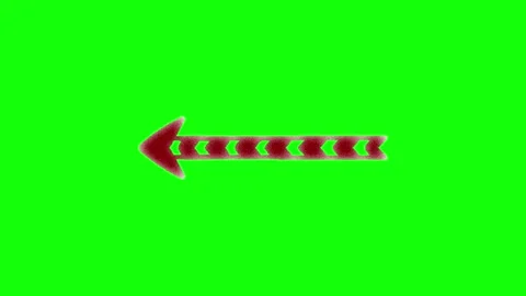 A green screen with red arrow on it and the word love written animated Stock-Footage 346199936