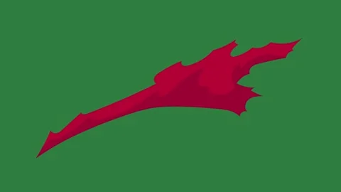 A green screen with red fire on it and map shark leaf background of new Video stock 335065830