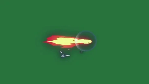 A green screen with red fire on it and background white object in the middle Stock Footage 335681404