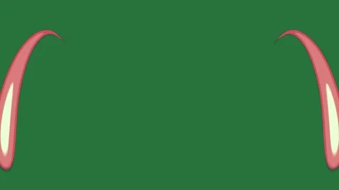 A green screen with red heart on it and background horns white border two pink Видео 335065517