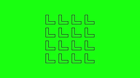 Green screen right angle pattern graphic resources Stock Footage 289272623