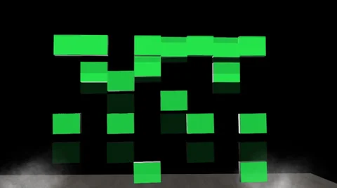 Green Screen Rise and Fall Transition Video stock 33748269