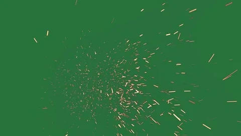 Green screen screen firework gold sparkles lot of sparks green screen scene Stock Footage 336050784